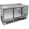 Стол холодильный, GN1/1, L1.49м, борт H50мм, 3 выдв.секции, ножки, -2/+10С, нерж.сталь, дин.охл., агрегат нижний