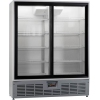 Шкаф холодильный, 1242л, 2 двери-купе стекло, 8 полок, ножки, 0/+6С, дин.охл., белый