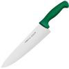 Нож поварской L 24см, общая L 38см, зеленый, нерж. сталь